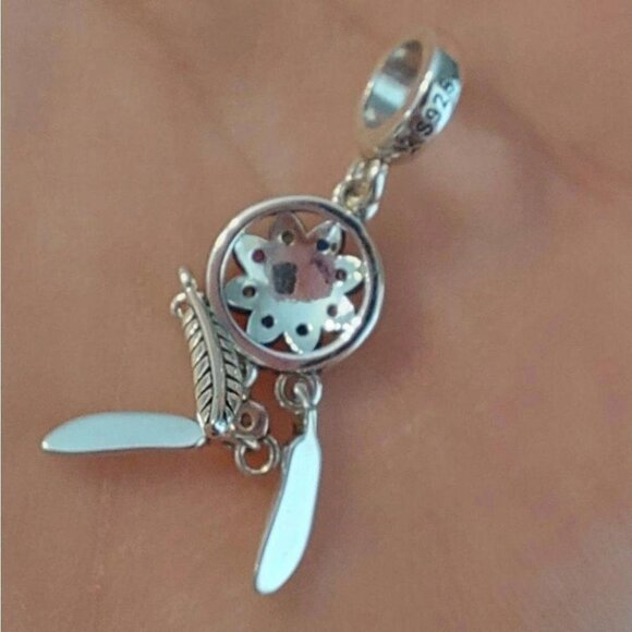 925 Silver Dream Catcher Charm/Pendant - Picture 8 of 8